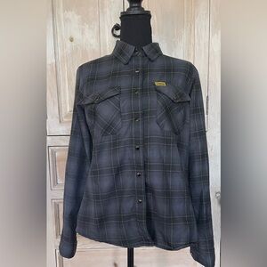 DIXXON Flannel Co. The Raven"
Women's Shirt EUC Long Sleeve Snap Closure Medium